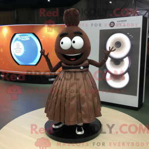 Brown Plate Spinner maskot...
