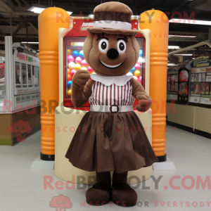 Brun Gumball Machine maskot...