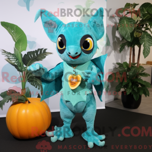 Turquoise Fruit Bat mascot...