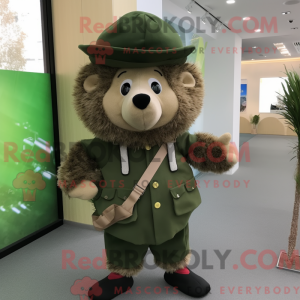 Olive Hedgehog mascot...