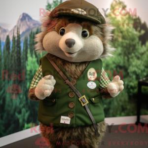 Olive Hedgehog mascot...