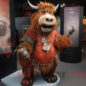 Rust Yak-maskotdraktfigur...