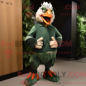 Waldgrüne Hähne Maskottchen...