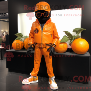 Orange mandarin maskot...