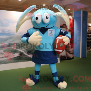Sky Blue Crab mascot...