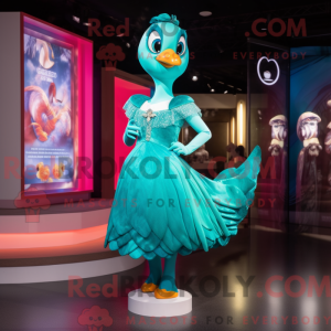 Disfraz de mascota cisne...
