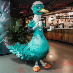 Disfraz de mascota cisne...