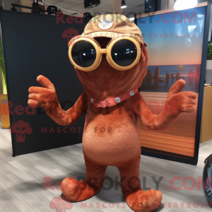 Costume mascotte de Kraken...