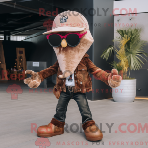 Brun Kraken maskot kostume...