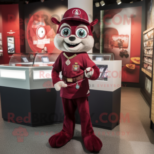 Maroon Armband maskot...