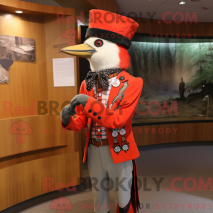 Rode specht mascotte...