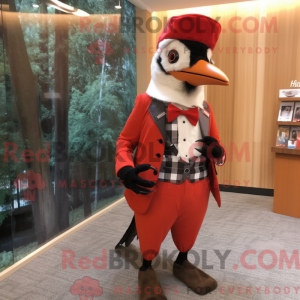 Red Woodpecker mascot...
