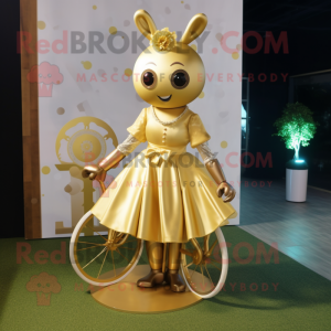 Gold Unicyclist maskot...