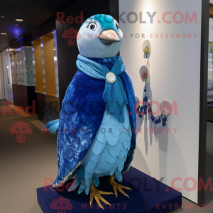 Blue Dove mascottekostuum...