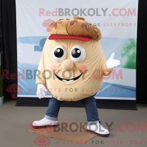 Postava maskota krémového...