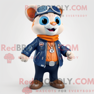 Navy Abrikos maskot kostume...