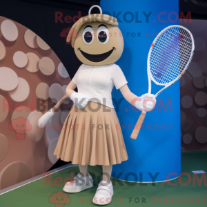 Beige tennisketcher...