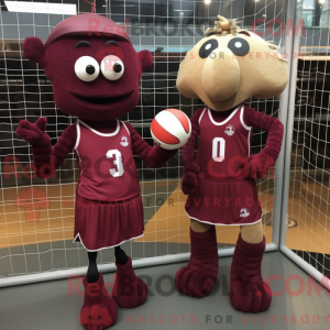 Maroon Volleyball Net...