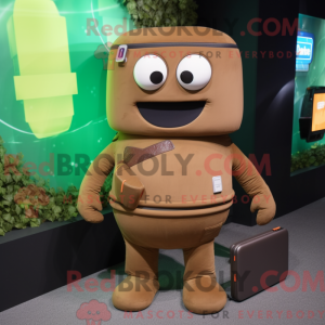Brun Computer maskot...