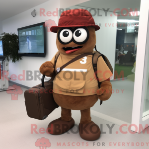 Brun Computer maskot...