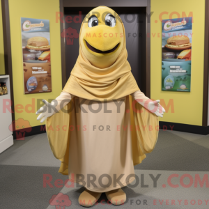 Tan Baa maskot kostume...