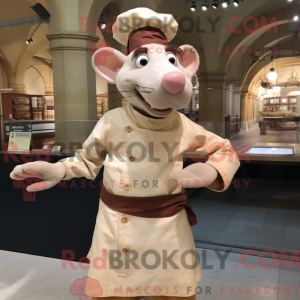 Beige Ratatouille mascot...