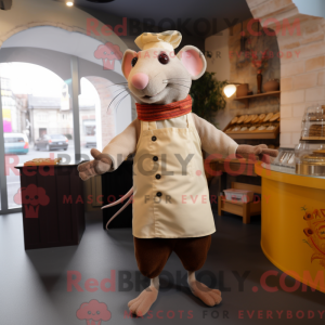 Beige Ratatouille mascot...
