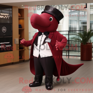 Maroon bultrug mascotte...