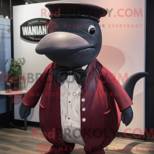 Maroon bultrug mascotte...