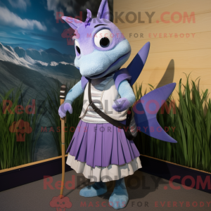 Lavender Swordfish mascot...