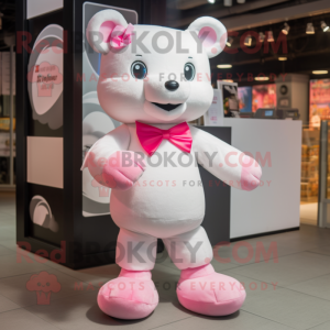 Biało-różowy kostium...
