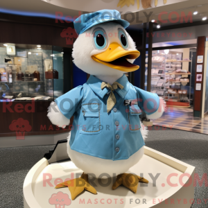Sky Blue Geese mascot...