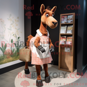 Rust Okapi maskot kostume...