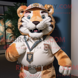 Tan Tiger-mascottekostuum...