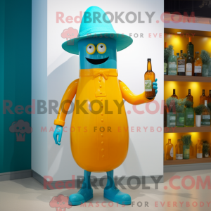 Cyan Bottle Of Mustard...