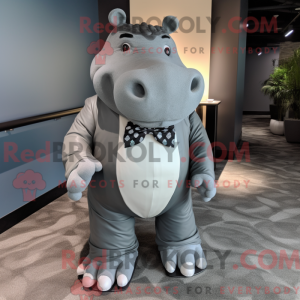 Gray Hippopotamus mascot...