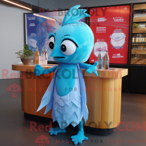 Postava maskota Sky Blue...