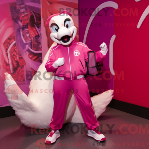 Magenta Swans mascot...