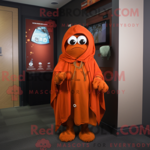 Rust Orange maskot kostume...