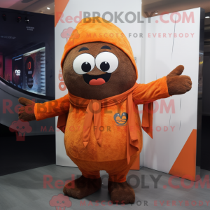Rust Orange maskot kostume...