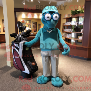 Blågrønn Golfbag...