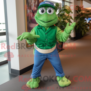 Grøn Skildpadde maskot...