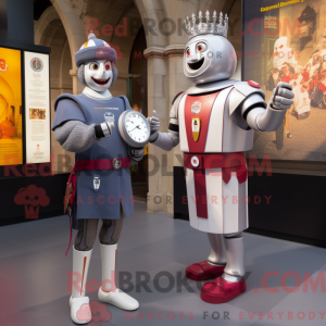 Silver Swiss Guard mascot...