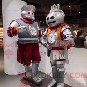 Silver Swiss Guard mascot...