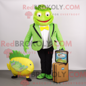 Postava maskota Lime Green...
