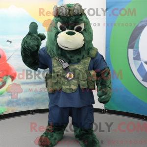 Costume de mascotte de Navy...
