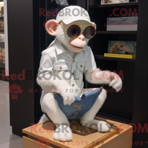 Máscara de Macaco Branco...
