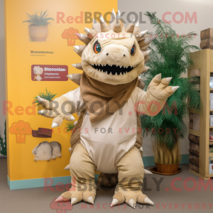 Beige Stegosaurus...