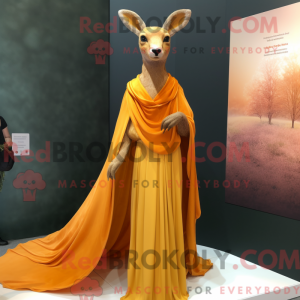 Orange Roe Deer maskot...