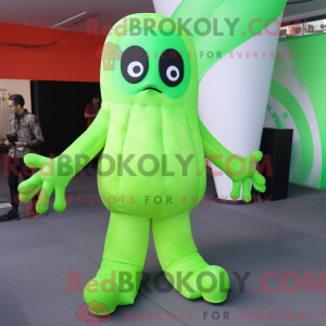 Postava maskota Lime Green...